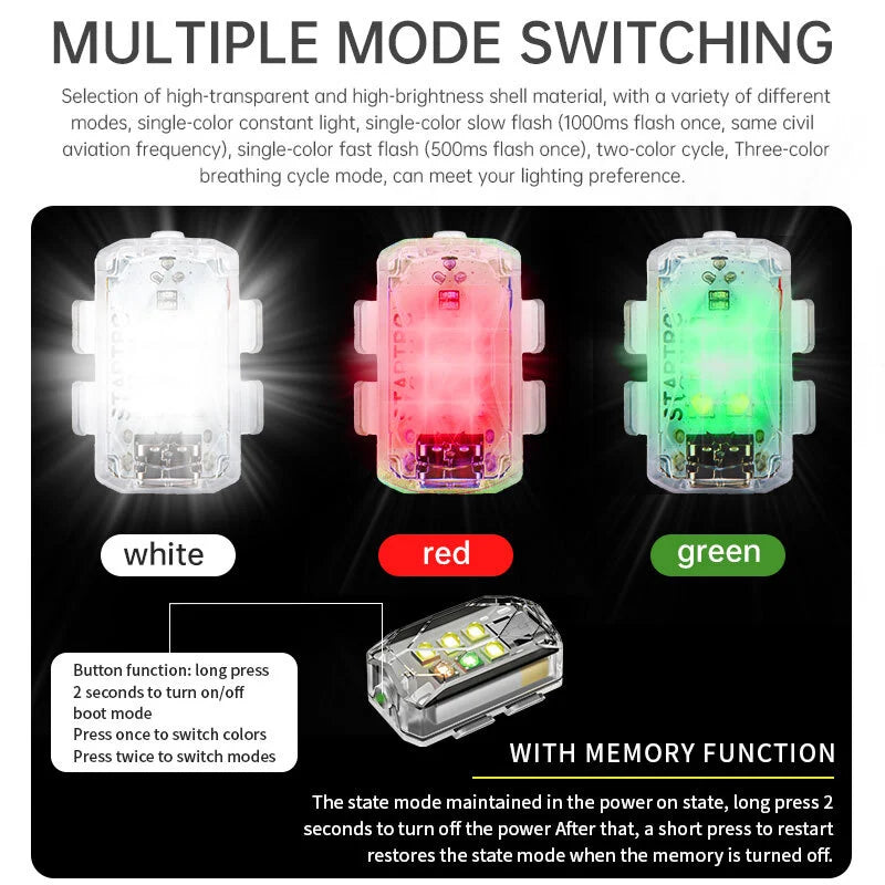 STARTRC Upgrated Universal Strobe Light (Visible for 5 kms)