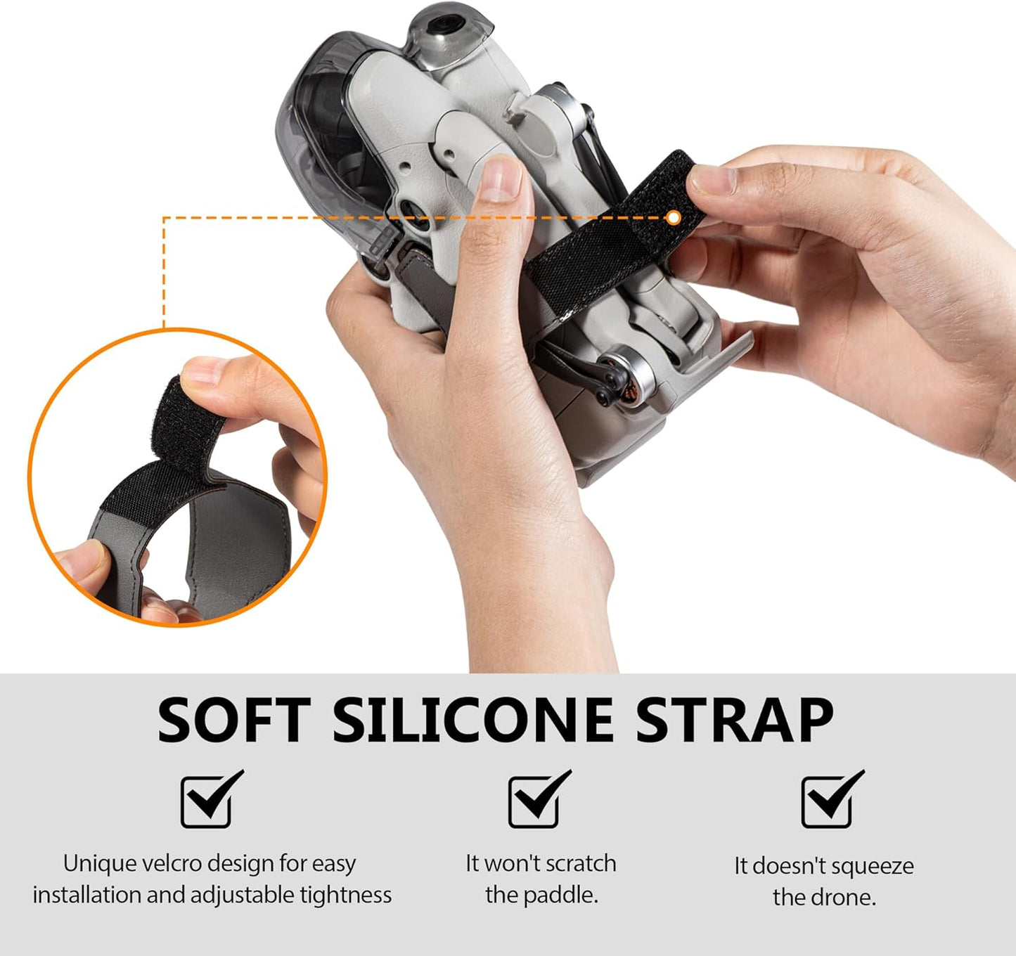 STARTRC Mini 4 Pro Propeller Holder, Obstacle Sensing Protector Propellers Guard Fixator Strap for DJI Mini 4 Pro Drone Accessories