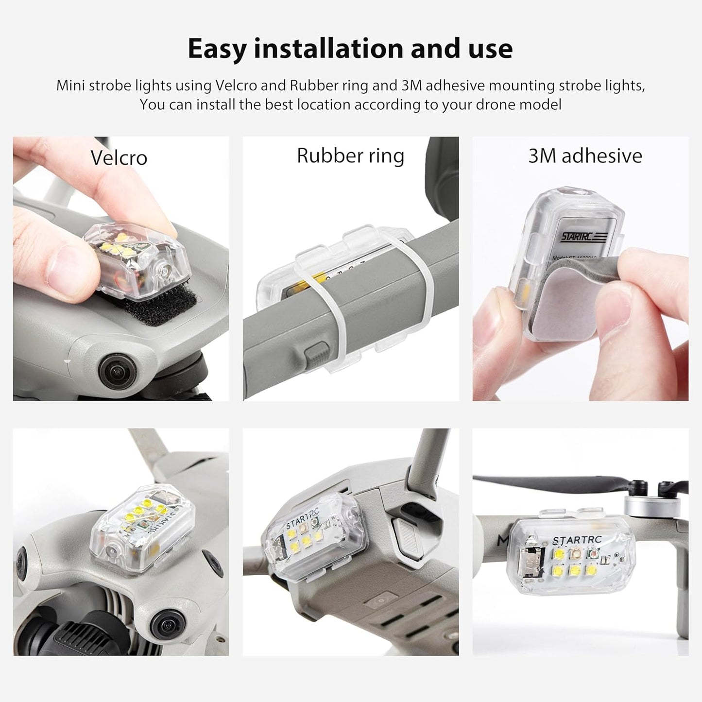 STARTRC Upgrated Universal Strobe Light (Visible for 5 kms)