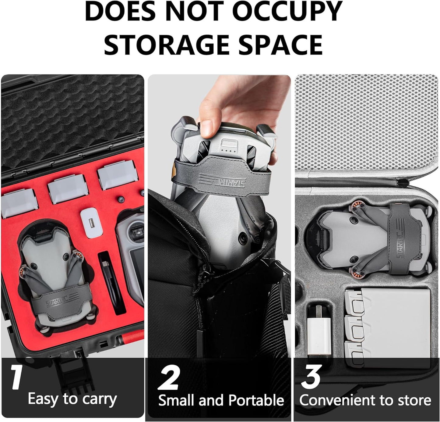 STARTRC Mini 4 Pro Propeller Holder, Obstacle Sensing Protector Propellers Guard Fixator Strap for DJI Mini 4 Pro Drone Accessories