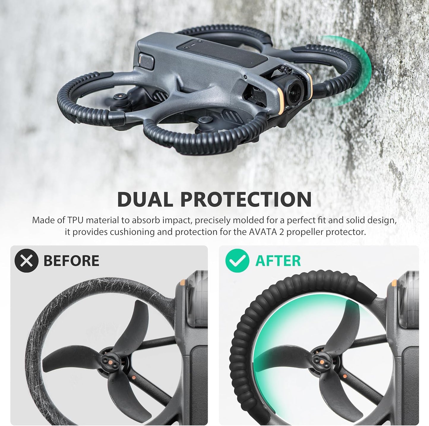 STARTRC Bumper Guard for DJI Avata 2(Black)