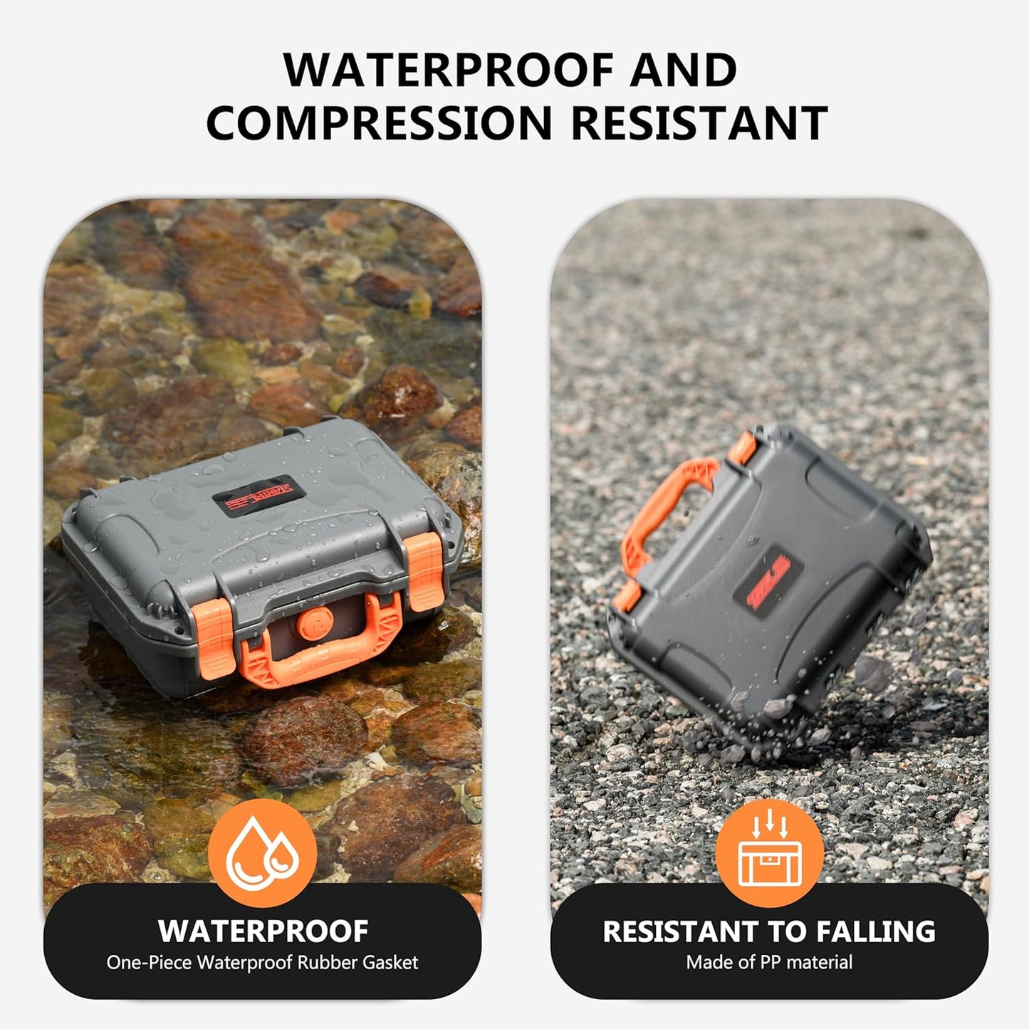 STARTRC OSMO Pocket 3 Hard Case, Multifunctional Portable Waterproof Hard Case for DJI Pocket 3 Creator Combo Camera Accessories