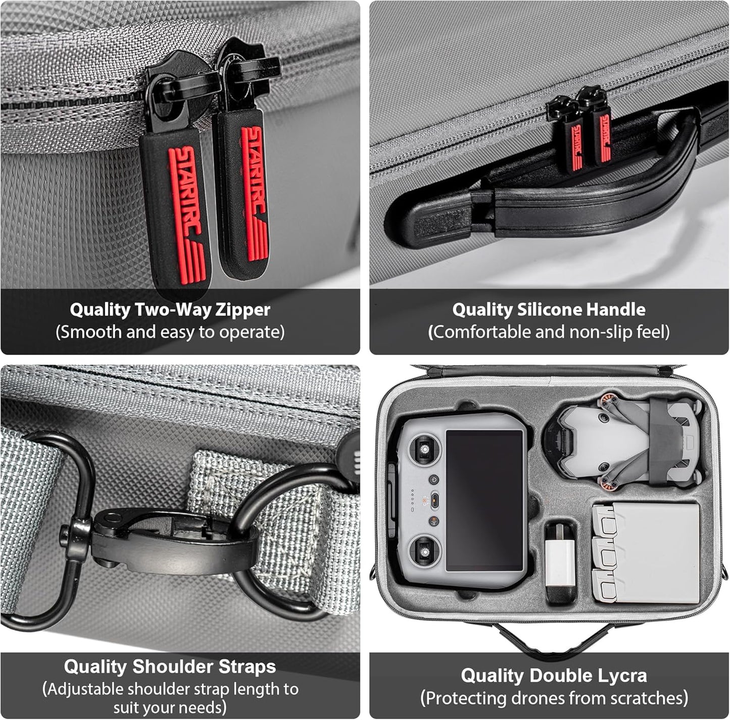 STARTRC Waterproof Case for DJI Mini 4 Pro/Mini 3/Mini 3 Pro Case Accessories, Portable Travel Bag for DJI Mini 4 Pro