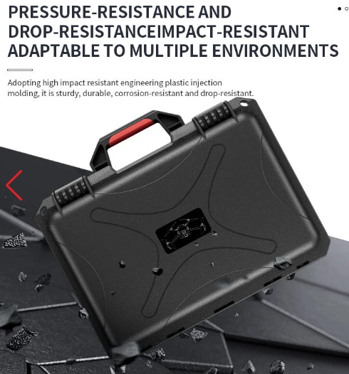 Waterproof Case for DJI Mini 4 Pro/ Mini 3 Pro/ Mini 3 Fly More Combo (Compatible with DJI RC/ DJI RC 2/ DJI RC-N1/N2) (Red)