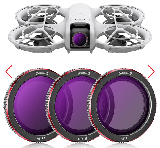 STARTRC Gimbal Lens ND Filters Set for DJI Neo (ND8/ND16/ND32)