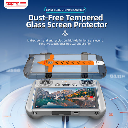 STARTRC Tempered Glass Screen Protective Film for DJI RC and DJI RC 2 Remote Controller