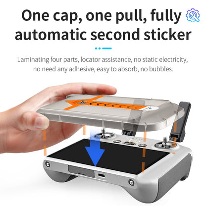 STARTRC Tempered Glass Films with Dust-free Screen Protector Applicator for DJI RC/ RC 2