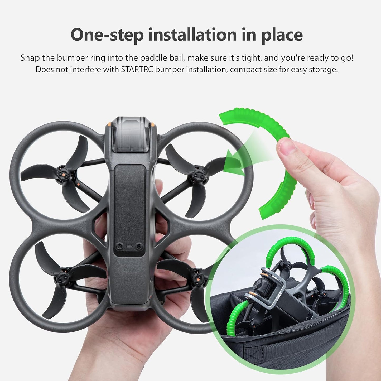 STARTRC Bumper Guard for DJI Avata 2 (Fluorescent green)