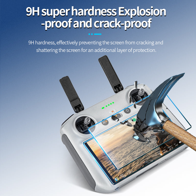 STARTRC Tempered Glass Films with Dust-free Screen Protector Applicator for DJI RC/ RC 2